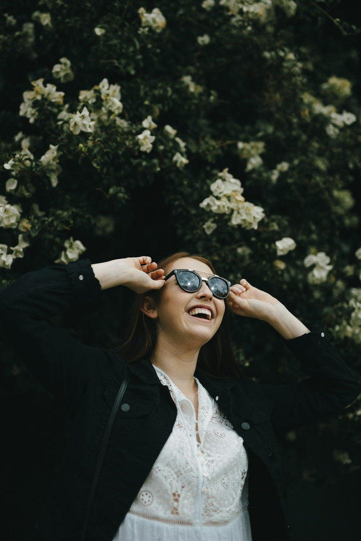 Customer wearing sunglasses