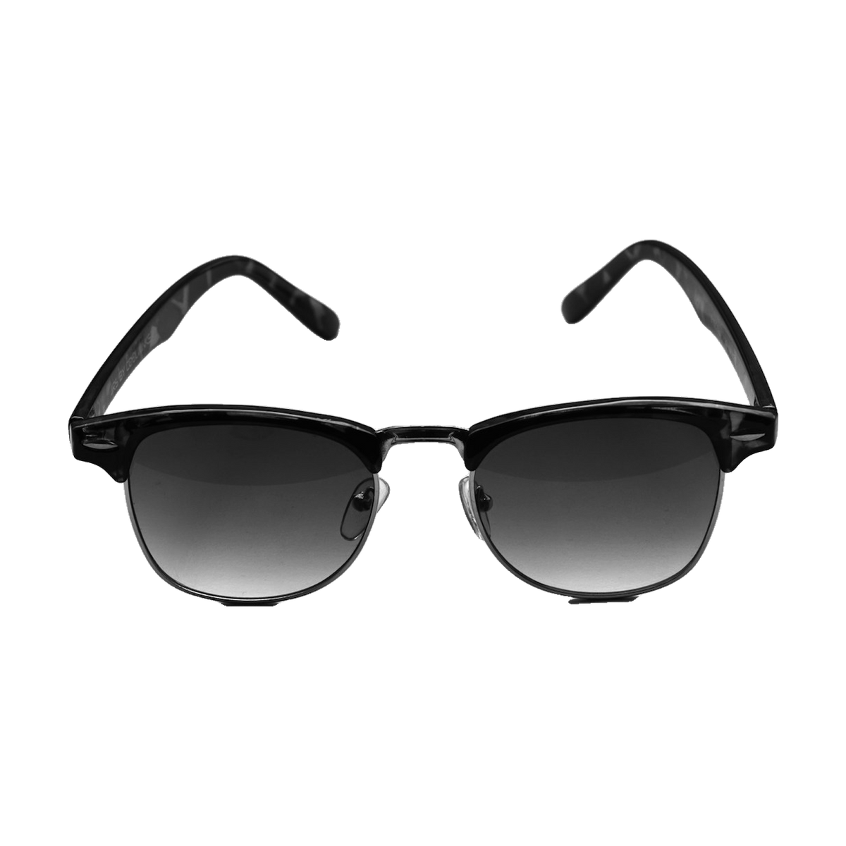 Cadet browline sunglasses, black brow, dark gradient lenses