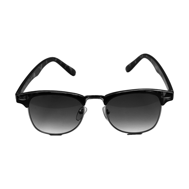 Cadet browline sunglasses, black brow, dark gradient lenses